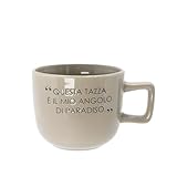 KASANOVA Jumbotasse 500 ml Schriftzug Quotes taupe
