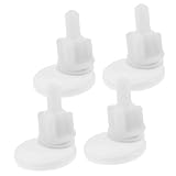 DEARMAMY 4 Stück Toilettensitz Schrauben aus Robustem Abs Kunststoff Rostfrei Langlebig Ersatz Schrauben und Befestigung für Wc Sitz Einfache Montage Passend Stabile Fixierung