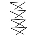 JEWEDECO 4 Stück Teiliges Verstellbar Lang Strapazierfähige Gepäckgurte für Sicheres Fixieren und Einfaches Reisen Leicht und Kompakt für Outdoor Reisezwecke