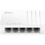 Cudy GS105U 5 Port Gigabit Ethernet Switch Mit USB-C Power Jack Desktop Ethernet Splitter Kunststoffgehäuse Ungeschirmter Schalter Plug & Play Fanless Unmanaged