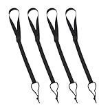 BELLIFFY 4 Stück 4 Stück Verstellbare Snowboard Leash und Skischuh Tragegurte aus Abriebfestem Material Universell Kompatible Sicherheitsleinen für Ski und Snowboardausrüstung Leichtes