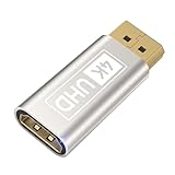 DisplayPort auf HDMI Adapter,Stecker auf Buchse Unidirektionaler DP auf HDMI Adapter,4K@30Hz/2K@60Hz/1080P@120Hz Displayport hdmi Adapter Kompatibel mit Laptops,Desktops,Lenovo,Dell,HP,HDTV,Projektor