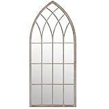 SKM Spiegel Sandfarben 70x30 cm Eisen für den Innenbereich,3,89 KG,3093513,Color: Creme