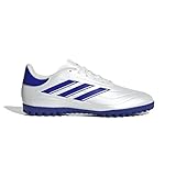 adidas Unisex COPA Pure II Club Football Boots Turf Fußballschuhe, Footwear White/Lucid Blue/SOLAR RED, 43 1/3 EU