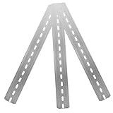 LAPYAPPE 3St c45- Hardware elektrische DIN- DIN-Schienen-Montagehalterung Aluminium geschlitzte DIN- für die Industrie DIN- Metall Rostfreier Stahl Silver