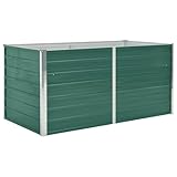 vidaXL Hochbeet 160 x 80 x 77 cm Verzinkter Stahl Grün