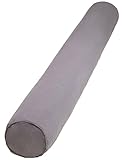 Zylinder-Körperkissen aus Cord, Memory-Schaum, abnehmbarer, waschbarer Bezug, runde Nackenrolle für Rücken, Nacken, Beinunterstützung, Nackenstütze, ideal zum Umarmen und Schlafen (20 x 80 cm)