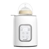 Flaschenwärmer baby Sterilisator für babyflaschen 8-in-1Fast Babynahrungsheizung Warmhalten von Babynahrung & Abtauung BPA-freier Fläschchenwärmer,Babykostwärmer mit LCD-Display