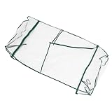 ARTIBETTER Transparente PVC gewächshaus Abdeckung mit Mesh Design Wetterfeste Pflanzenschutzhaube für Mini gewächshaus Installieren Atmungsaktiv Wiederverwendbar für Indoor Garten und Balkon