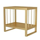 WPWSDWMX Aquariumständer, Robuster Fischbeckenständer Mit Verstärktem Metallrahmen, 2-stöckiger Terrarientisch Für Zuhause Und Büro(Yellow,40*40*70 cm)