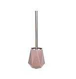 NDRFAWY Toilettenbürste TPR Silikonkopf Toilettenbürste Nordic Wandmontage oder Bodenstehend Toilettenbürstenhalter Reinigungsbürste Badzubehör Toilettenbürste und Halter, Roségold