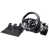 Superdrive Gs850-X Racing Wheel mit manuellem Schalthebel, 3 Pedalen, Schaltpaddeln für Xbox Serie X/S, Ps4, Xbox One (programmierbar für alle Spiele)