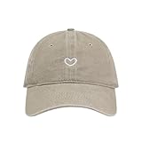Generisch Baseball Cap Damen mit Herzförmiges Stickmuster Mütze Verstellbarem Kappe Outdoor Sports Cap