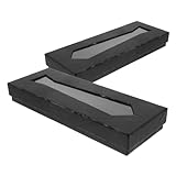 DOITOOL 2Stücke Krawatten für Männer Krawattenaufbewahrung Robustem Karton Vielseitig Einsetzbar für Accessoires für Reisen und Geschenkverpackung