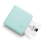 Phomemo M02 Pro 300 DPI Mini Tragbarer Drucker Bluetooth Thermodrucker Drucker für Handy, Kompatibel mit 15,25,53mm Papier, für iOS und Android, Ideal für Studium, Fotodruck, Arbeit - Cyan