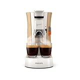 Philips Senseo Select Kaffeepadmaschine – Intensity Plus, Memo-Funktion, 3 Intensitäten, Crema Plus, umweltfreundliches Produkt mit 37% Bio-Kunststoff, Seidenweiß (CSA240/06)
