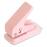 Locher Einzelloch - Taschenlocher Für Manuelles Heimwerken Dateibindung - Ergonomisches Design Tragbarer Mini Einzellocher Für Büro, Weiß, Arbeitszimmer Und Schule