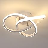 Comely LED Deckenleuchte, 30W 3375LM Moderne Deckenlampe, Aluminium LED Lampe für Wohnzimmer Schlafzimmer Flur Küche Balkon, Weiß, 3000K Warmweiß, Dia 30cm