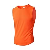 Herren Unterhemd Tank Top Ärmelloses T-Shirt Radsport Running Laufshirt Gym Sport Muskelshirts Fitness Sommer Laufhemd Funktionswäsche Quick Dry Sleeveless Shirt Sportunterhemd