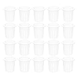 CIYODO 50 Stück Pflanzgefäße Kunststoff Netztöpfe Hydroponik Pflanzkörbe mit Schlitzen für Garten Indoor Outdoor Pflanzen Anzucht