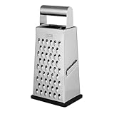 Lurch Vierkantreibe mit Kronen-Reibefläche, großer und feiner Reibefläche, 2 Wege Hobel und Antirutschfuß Edelsathl, Silber