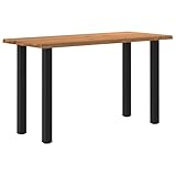 IBUQDDV Gartentische Kitchen Table Bartisch küche Lounge Tisch Bartisch mit Baumkanten 180x80x102 cm Massivholz Rechteckig für Esszimmer Küche Wohnzimmer