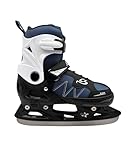 Cox Swain verstellbare Schlittschuhe Frosty, Eislaufschuhe für Kinder, Jugendliche und Erwachsene bis 100KG, vorgeschliffene Edelstahlkufe, Softboot