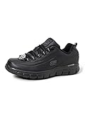 Skechers Damen Sure Track Trickel Sicherheitsschuhe, Black Leather, 39 EU