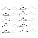 HEALSOPTHY 20 Stück Teiliges Kleiderbügel aus Langlebigem Kunststoff rutschfest Platzsparend für Kleinkinderkleidung zur Organisation von Kinderkleiderschrank und Schlafzimmer