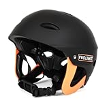 Prolimit Wassersporthelm, Schwarz, für Kajak-Kanus, Kitesurfen, Windsurfen, Beiboot-Kajakfahren, Unisex-Erwachsene, Wassersportler und Radfahrer
