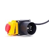 Okeeyseda KOA7 250 V 16 A Magnetschalter für Holzspaltmaschine, Druckknopfschalter HCK3T, Holzschneidemaschine