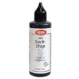 Viva Decor®️ ABS Sock Stop (82 ml, Schwarz) Stopper für Socken - Anti Rutsch Noppen für Socken - Socken Stopp - Antirutsch für Socken - ABS Farbe - Made in Germany