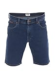 Wrangler Herren Jeans Short Texas Kurze Stretch Shorts Regular Fit Baumwolle Bermuda Sommer Hose Blau Schwarz w30 w31 w32 w33 w34 w36 w38 w40, Größe:W 32, Farbe:Blue Chip (W11CLQ46A)