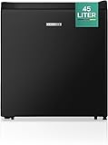 HEINRICHS Getränkekühlschrank 45L klein kompakt leise: 39db mit Kühlfach Mini-Bar; Tisch-Kühlschrank; Mini Kühlschrank mit separatem Kühlfach; geeignet für Büro Camping Garten Outdoor (Schwarz)