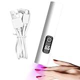 UV -Licht für Gelnägel - Handheld UV -Nagellampe | USB -Nagel -Trocknerlicht | Professionelle LED NAIIL LAMP | LED Lighht Trockner für Maniküre, Pediküre und Salonqualität zu Hause geeignet