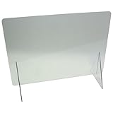 Dönges Infektionsschutzwand Querformat, 50 x 70 cm, 5 mm JDISW-Q (Durchreiche Hustenschutz Infektionsschutz Niessschutz Schutzglas Schutzscheibe Spritzschutz Spuckschutz Spuckschutzwand)