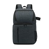 AGPTPYGZFW wasserdichte Kameras-Tasche-Kamera-Rucksack mit Lade-Kopfhörer-Kamera-Foto-Tasche for Laptop-Stativ-Video-Objektiv-Tasche Fit for DSLR.(Both Shoulders Blue)