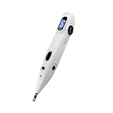 Elektronische Akupunktur Stift Elektrische Meridiane Acupuncture Pen Triggerpunkt Muskel Massagegerät Punktsucher Therapie Stimulator Für Schmerzlinderung mit Verstellbarer Intensität Wiederaufladbar