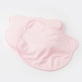 2 Stück Babykissen(Kopfkissen + Kopfkissenbezug), Kopfkissen Baby Babykissen Gegen Plattkopf Baby Kissen Kopfverformung 100% Baumwolle, kinderkopfkissen Memory Schaum für 0-12 Monate Neugeborene(Rosa)