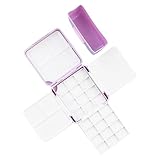 Watercolor Palette, Travel Paint Palette, 24 Grids Leak Proof Lid Small Painting Storage Case for Outdoor Activities, Hiking, Camping, Compact 1 Piece, Lightweight PP Build