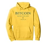 BITCOIN - NEVER TOO LATE. 21 Million Club. Rich Crypto Money Pullover Hoodie