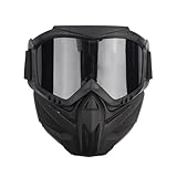 budiniao Anti Sengen Gesichtsmaske verhindert Beschlagen und Speichelspritzer auf die Augen. Wärmedämmender Augenschutz verhindert Staub und Sand.