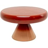 Kare Design Beistelltisch RICI Colore, Rot, 60cm Durchmesser, Couchtisch, Ablage, Wohnzimmertisch, Stahlgestell, Rund