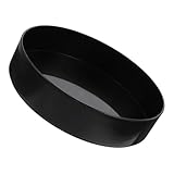 HIAKDOFT Blumenanordnungsplatte Flacher Blumenkübel Japanischer Blumentopf Blumenarrangement Topf Blumenhalter aus Kunststoff Flacher Blumenbehälter Rundes Blumenarrangement Plastik Black