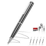 128GB(2400hrs) Digital Voice Recorder, Smart Diktiergerät Geräuschreduzierende Aufnahmegerät, One Touch Aufnahme, Sprachsteuerung Audioaufnahmegerät mit Wiedergabe für Vortrag Meeting Klassen