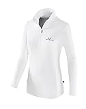 Black Crevice Damen Fleece Skirolli, weiß/schwarz, 40