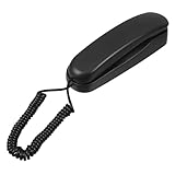 Housoutil Telefon-festnetzerweiterung Kabel Versteck Verdrahtet Post Bahnhof Schnurgebundenes Wandtelefon Entlüften An Der Wand Montiert Telefonständer Alt Black Elektronisches Bauteil