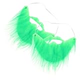 Beaupretty 2 Stück Grüner Kunstbart Gefälscht Bart-kit Haarschneider Für Männer Bartpflegeset Für Männer Bartöl Schnurrbärte Weihnachtsbart-Requisiten Bartschere Stockbart Kunstfell Green