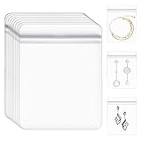 50pcs Transparente Schmuckbeutel,Reise Schmuckaufbewahrung,Reißverschlusstaschen,Versiegeltem Reißverschluss Druckverschlussbeutel, für Schmuck,Lebensmittel, Süßigkeiten, Ohrringe, Armbänder (4*6)