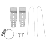 Lurrose Spülmaschinenständer Montageplatte für Geschirrspüler installieren montieren Stand Teile groß Halterungen für Geschirrspüler Befestigungsclips für Geschirrspüler Metall Silber